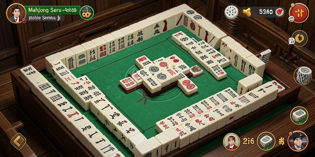 Tampilan gameplay mengasyikkan Mahjong dalam aplikasi API66.