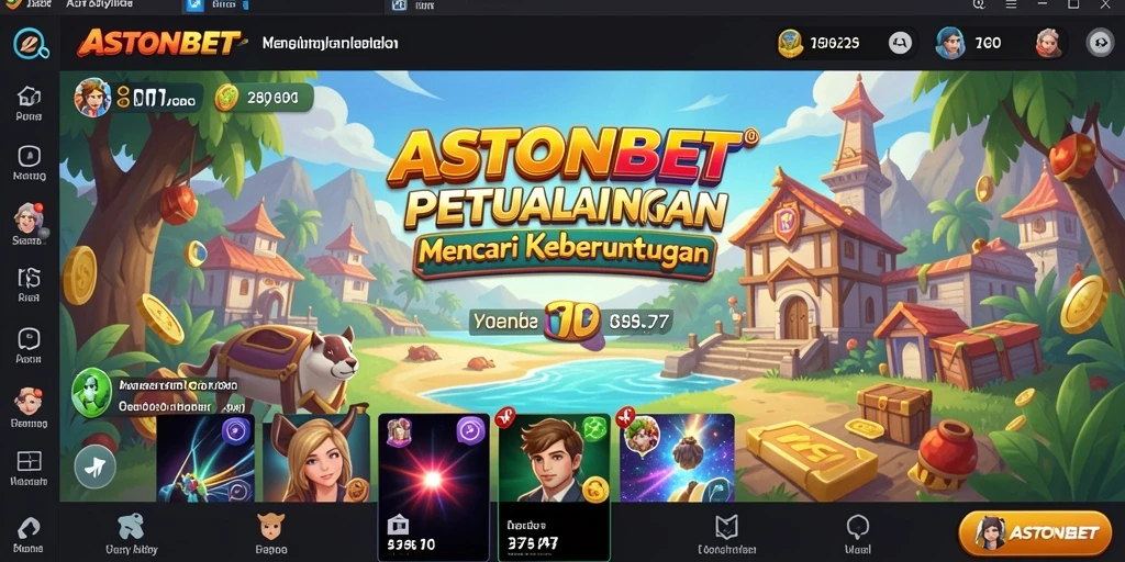 Gameplay ASTONBET yang penuh tantangan dan petualangan seru.