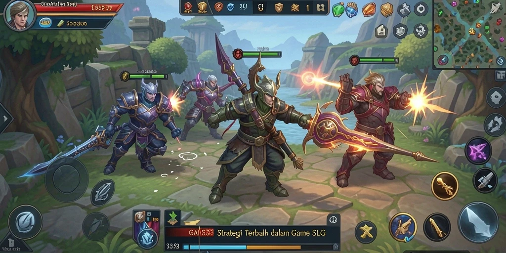 Tampilan gameplay menarik dalam GANAS33 yang penuh strategi.