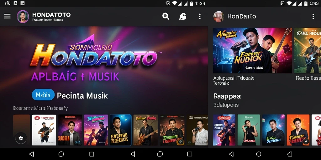 Screenshot gameplay HONDATOTO menampilkan pengalaman interaktif musik.
