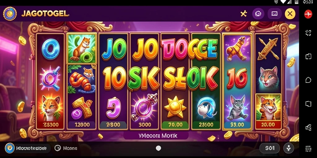 Tampilan menarik dari gameplay Slot JAGOTOGEL.