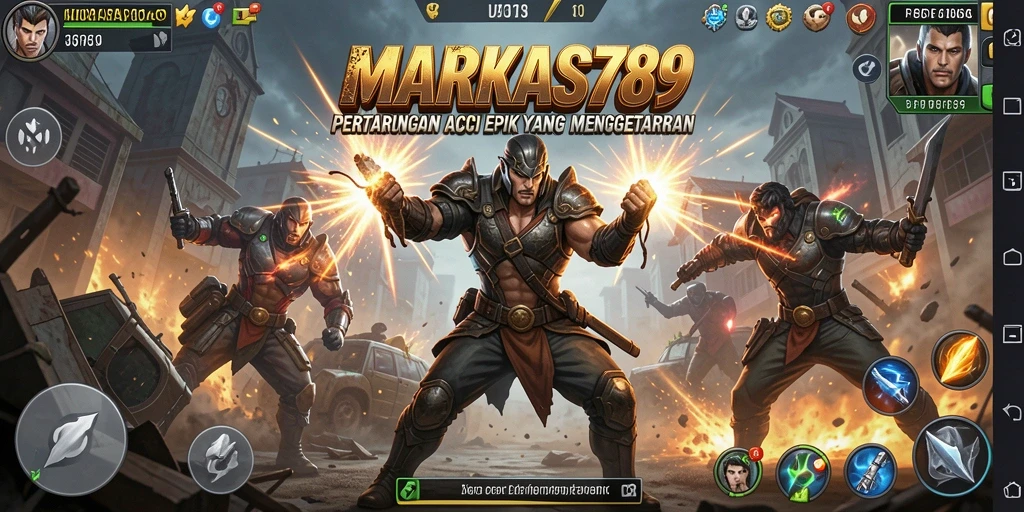Tampilan gameplay MARKAS789 yang seru dan penuh aksi.