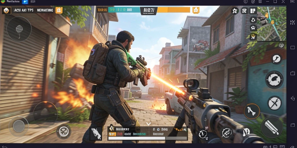 Screenshot PP7 menunjukkan aksi seru dalam gameplay TPS.