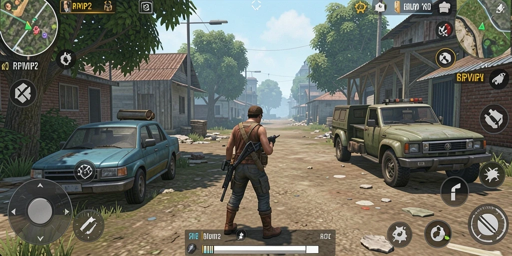 Screenshot dari gameplay RPVIP2 yang menampilkan momen interaksi karakter.