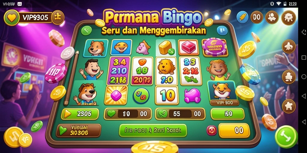 Tampilan gameplay Bingo di VIP805 yang menarik dan penuh warna.